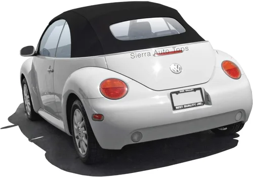 Sierra Auto Tops Convertible Top Reemplazo para Volkswagen Beetle 2003-2010, apertura eléctrica, lienzo alemán A5, negro
