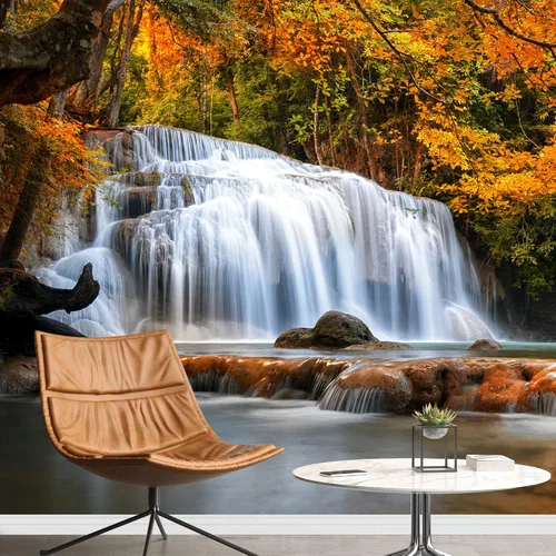 Miniatura 14 de SIGNWIN Mural de pared, paisaje natural con niebla en el bosque, papel tapiz autoadhesivo extraíble, decoración de pared para dormitorio, sala