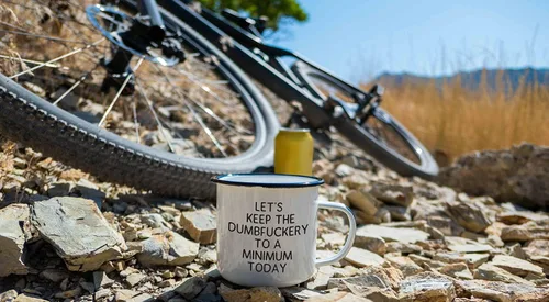Miniatura 6 de Swag Brewery LET'S KEEP THE DUMBFUCKERY TO A MINIMUM TODAY - Taza de café esmaltada, regalo divertido para los amantes del vodka, el bourbon