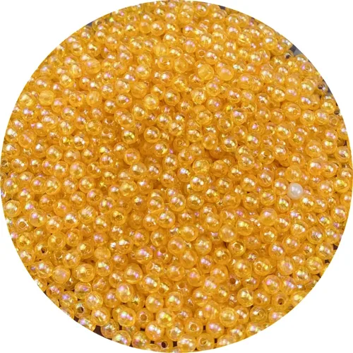 Miniatura 40 de 1000 piezas de cuentas redondas de acrílico de 6 mm, colores AB, cuentas espaciadoras redondas para aretes, pulseras, collares, llaveros, joyería