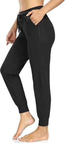 Colorfulkoala Pantalones deportivos ligeros con bolsillos y cordón para mujer