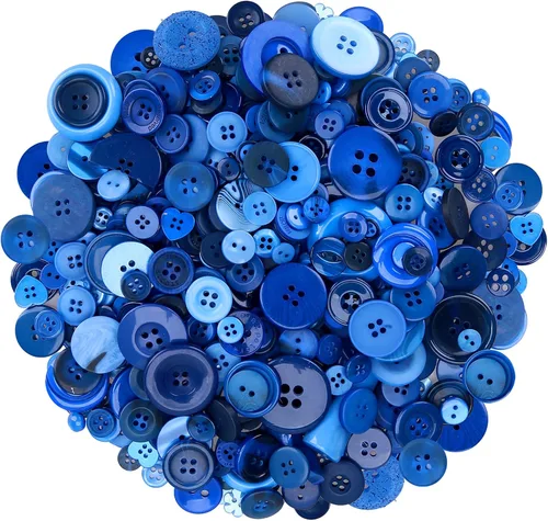 Miniatura 9 de Greentime 350-400 PCS Botones de Resina de Navidad Botones Surtidos de 2 y 4 Agujeros Redondos para Manualidades para Decoraciones de Fiestas