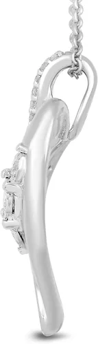 Miniatura 3 de Amazon Essentials Collar con colgante de diamantes de 3 piedras (1/4 cttw), 18 pulgadas (anteriormente colección Amazon)