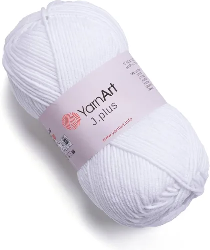 Miniatura 40 de YarnArt Jeans Plus - Hilo de mezcla de algodón suave, 100g (3.5 onzas), 160m (174 yardas), 55% algodón, 45% acrílico, grosor medio #4, ideal