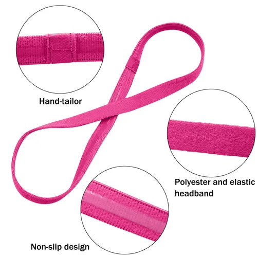 Miniatura 3 de Duufin 28 diademas elásticas antideslizantes coloridas para entrenamiento, para mujeres, hombres y niñas, 14