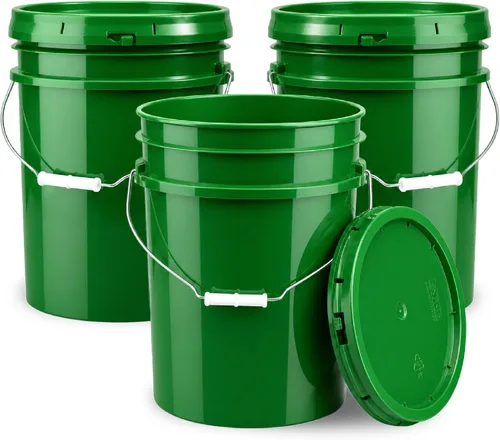 Miniatura 27 de ePackageSupply Balde de 5 galones con tapa hermética Fabricado en EE. UU. Grado alimenticio Plástico premium HDPE resistente Cubo multiuso