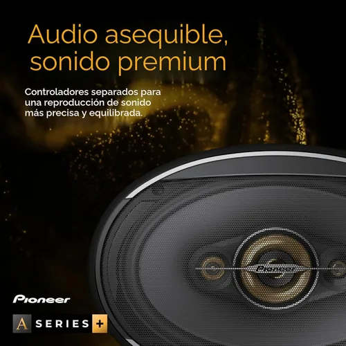 Miniatura 3 de PIONEER A-Series Plus TS-A1681F - Altavoces de 4 vías de 6.5 pulgadas (par) - 350 W máximo, sonido equilibrado + agudos suaves, graves mejorados