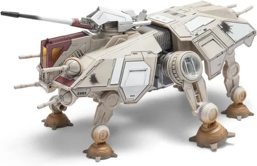 Miniatura 5 de Star Wars Micro Galaxy Squadron at-TE - vehículo de seis patas de 9 pulgadas con deslizador de 2,5 pulgadas y cinco accesorios de microfiguras