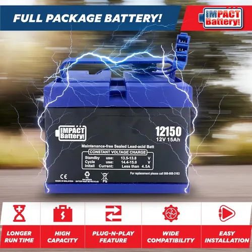 Miniatura 9 de Batería de repuesto de 12V para Peg Perego, juguetes de montar de John Deere