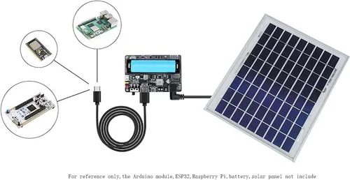 Miniatura 2 de Módulo de administrador de energía solar/energía, energía solar para panel solar de 5 V-24 V, soporta panel solar o puerto USB Ba-ttery carga