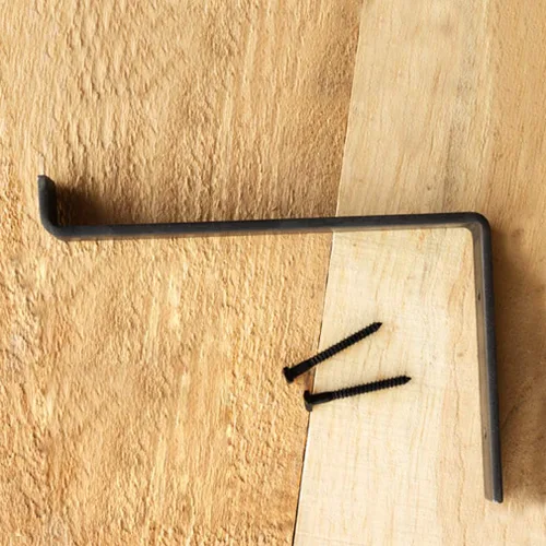 Miniatura 9 de Soporte para estante de hierro forjado, soporte para estante flotante, soporte de pared para estantería, soporte para estante de almacenamiento