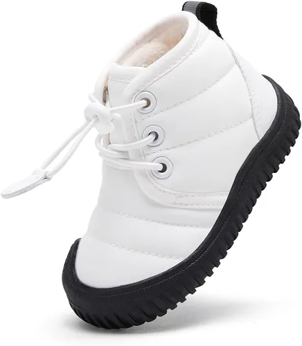Miniatura 46 de BMCiTYBM Botas de nieve de invierno para bebés y niños pequeños, de piel sintética, cálidas, antideslizantes, zapatos para primeros pasos