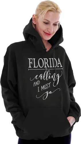 Miniatura 16 de Brisco Brands Sudadera con capucha Florida is Calling and I Must Go para mujer y hombre