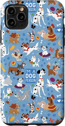 Miniatura 13 de Disney Funda azul para iPhone 17 con texto en inglés "Dogs I'm a Dogperson