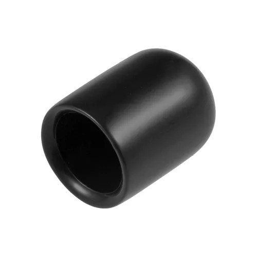 Miniatura 77 de uxcell 80 tapas de goma de 0.551 in de vinilo de identificación redonda tapa tapa de rosca de tornillo protectores negro