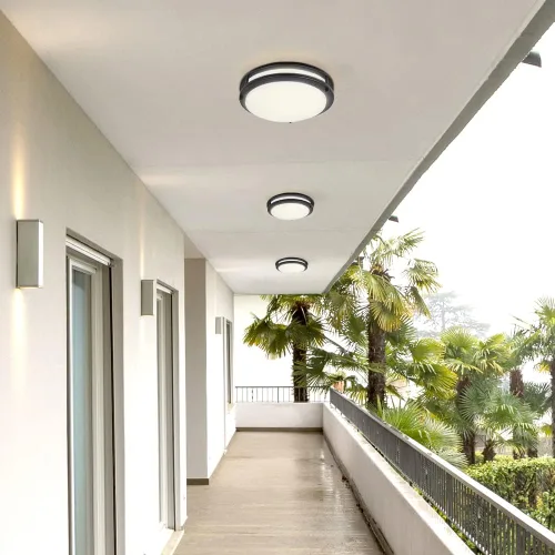 Miniatura 4 de Maxxima - Lámpara de techo LED negra de 14 pulgadas, 5 CCT, 1900 lúmenes Color Select 2700K/3000K/3500K/4000K/5000K, regulable, montaje empotrado