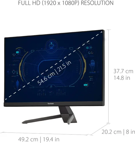 Miniatura 4 de ViewSonic VX2267-MHD Monitor de 22 pulgadas 1080p, frecuencia de actualización de 100 Hz con FreeSync para el mejor entretenimiento en el hogar