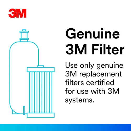 Miniatura 3 de 3M Cartucho de reemplazo de filtración de agua para máquinas de hielo comerciales HF40-S para la serie de alto flujo ICE140-S, reduce bacterias