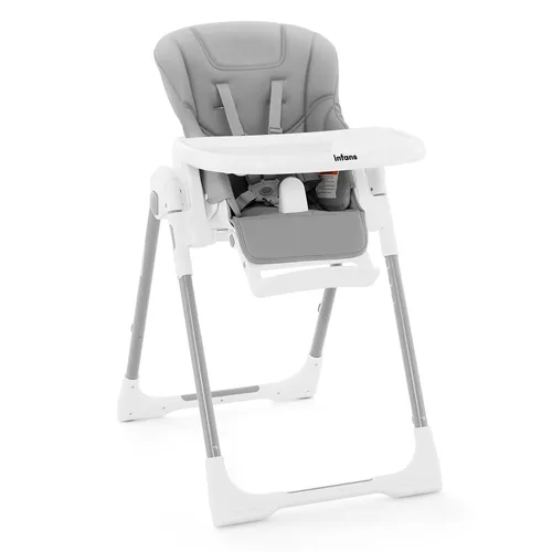 Miniatura 13 de INFANS Silla alta para bebés y niños pequeños, silla alta plegable con respaldo ajustable múltiple, reposapiés y altura del asiento, bandeja Negro