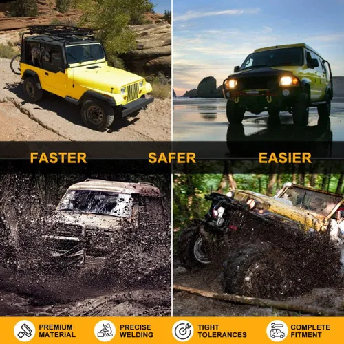 Miniatura 4 de OCPTY - Nuevo 7-Piece Fit 91-01 para Jeep para Cherokee 91-92 Comanche 93-98 Grand Cherokee 93-93 Grand Wagoneer 91-95 97-06 Wrangler Extremo