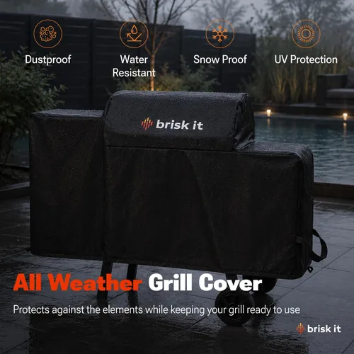 Miniatura 9 de Brisk It Zelos-450 - Parrilla Ahumadora Eléctrica de Pellets de Madera – Parrilla BBQ Inteligente con I.A. y WiFi, Área de Cocción de 450 pulgadas