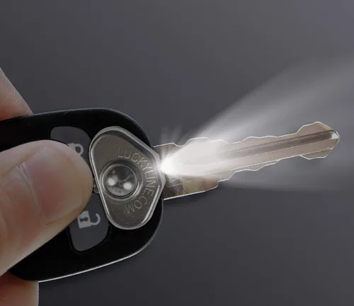 Miniatura 3 de Lucky Line Pequeña Luz LED de Pulgar para Llaves, Destornilladores, Cinta de Medir, Armarios, Correas de Mascotas y Más (90701), Plata