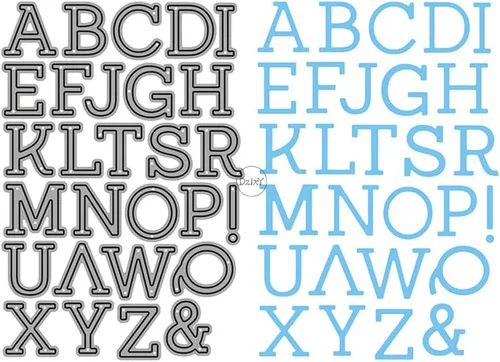 Miniatura 9 de DzIxY Troqueles de corte de metal con número de letras inglesas para hacer tarjetas, troquelados, troquelados, álbumes de recortes, plantillas