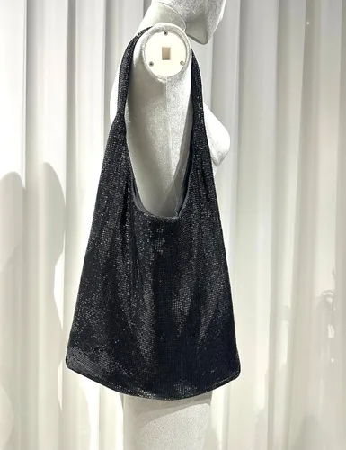 Miniatura 7 de Beilaidisi Bolso de mano con lentejuelas para mujer, con brillantina, bolso de hombro brillante grande