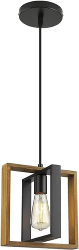 Miniatura 20 de Lámpara colgante de granja, luces colgantes negras para isla de cocina, lámpara colgante industrial con pantalla de luz, iluminación colgante