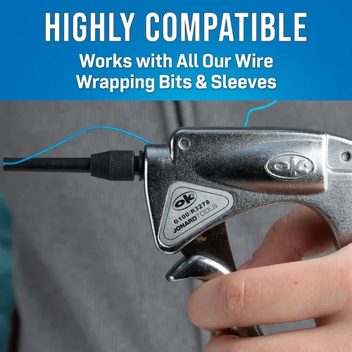 Miniatura 5 de Jonard G100/R3278 Herramienta manual de aluminio para envolver cables, 18 AWG (0.039 in) a 32 AWG (0.008 in)