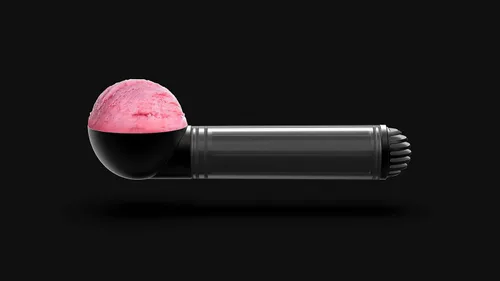 Miniatura 4 de ScoopTHAT! Radii Warming - Cuchara para helado, color negro y gris, grande