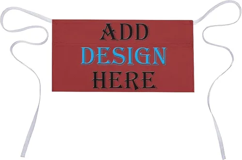 Miniatura 17 de HooSo Delantal de cocina personalizado, diseño de nombre, logotipo, foto, delantal de poliéster ajustable con dos bolsillos delanteros