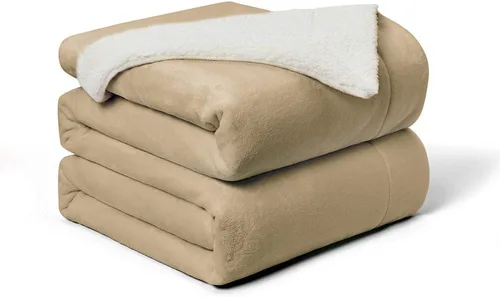 Miniatura 17 de Walensee Manta de Forro Polar Sherpa (Tamaño Individual 60"x80" Coral) Manta Afelpada Peluda Súper Suave Reversible de Microfibra y Franela