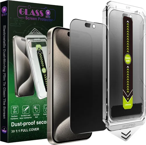 Miniatura 12 de Paquete de 2 protectores de pantalla antiespía de privacidad mate para iPhone X/XS/11 Pro (5.8 pulgadas), vidrio templado 9H, antirreflejos