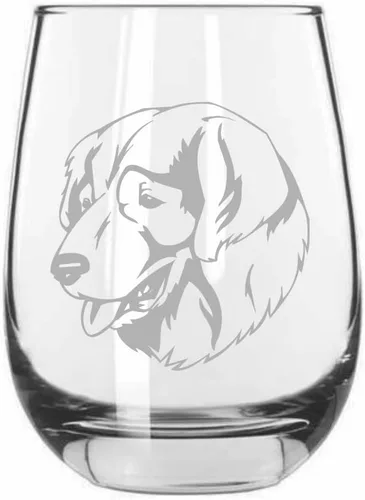 Miniatura 241 de Sakhalin Husky Dog - Copa de vino grabada personalizada de 15.25 onzas sin tallo