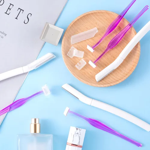Miniatura 7 de ANCIRS Paquete de 30 maquinillas de afeitar de cejas para maquillaje de mujer, herramienta facial en forma de T para cejas de ojos, kit de recorte