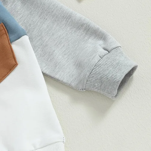Miniatura 5 de FYBITBO Conjunto de ropa de bebé niño para bebé, sudadera con camiseta y pantalones deportivos para primavera, otoño e invierno