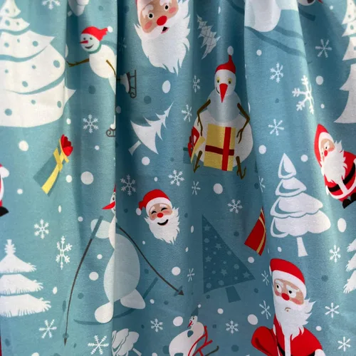 Miniatura 11 de Vestido de Navidad para niña pequeña, muñeco de nieve, árboles de Navidad, camión, a cuadros, reno, Papá Noel, vestido de invierno hasta la rodilla