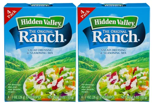 Miniatura 4 de Hidden Valley Ranch Mezcla de aderezo para ensalada, original, paquetes de 3.2 onzas (paquete de 6)