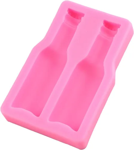 Miniatura 5 de Molde de silicona para botella de cerveza, molde de chocolate de fondant, para decoración de tartas, decoración de cupcakes, pasta de goma