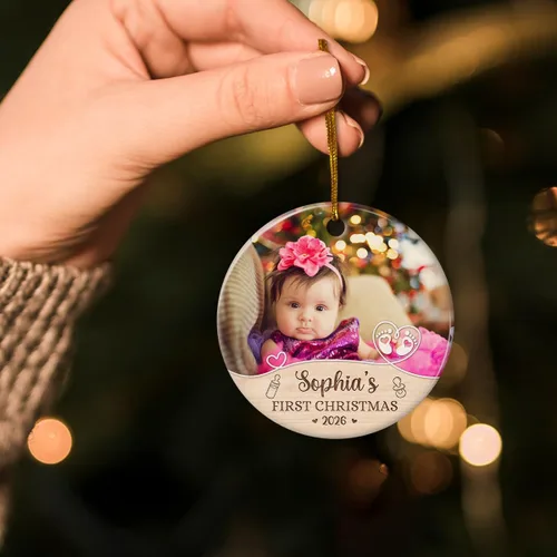 Miniatura 5 de Adorno de rana personalizado con estilo de joyería, adorno acrílico 2024 para niña, mujer, mamá, ideas de regalo de Navidad, decoración de árbol