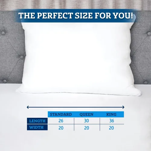 Miniatura 5 de Set de 2 Protectores de almohada con cierre hechos de poliéster y algodón.
