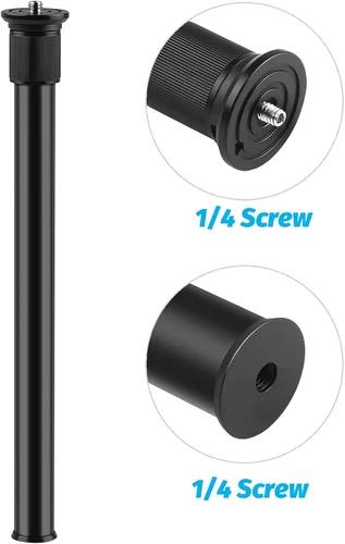 Miniatura 4 de Varilla de extensión de cámara, aleación de aluminio universal de 13.0-23.6 in, monopod de mano ajustable, soporte de montaje (negro)