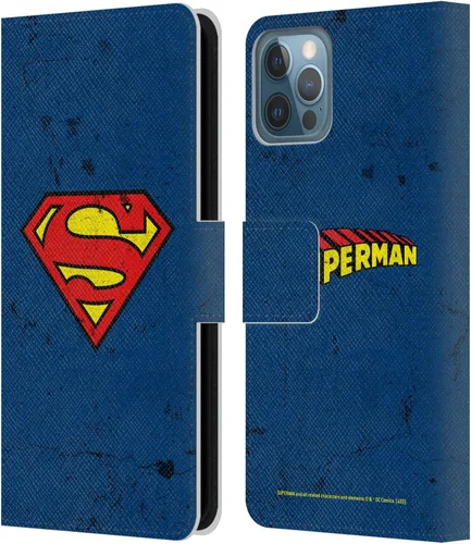 Miniatura 99 de Head Case Designs Funda de piel con licencia oficial de Superman DC Comics con logotipos negros y rojos compatible con Apple iPhone 11