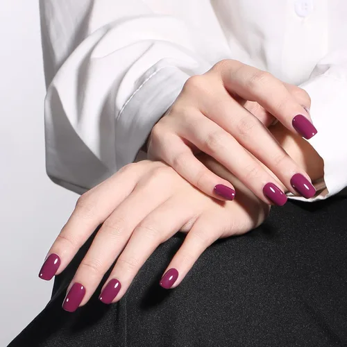 Miniatura 3 de MAYCHAO Esmalte de uñas de gel rojo vino de 0.5 fl oz, 1 esmalte de uñas en gel rojo claro que se absorbe con LED UV, esmalte de uñas en gel