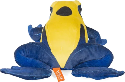 Miniatura 4 de Wild Republic Citronella Dart Frog, Cuddlekins, animal de peluche, 12 pulgadas, regalo para niños, juguete de peluche, botellas de agua recicladas