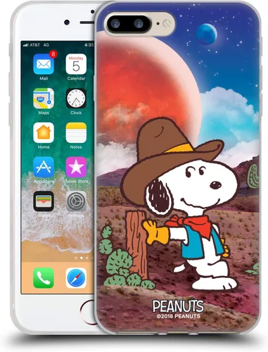 Miniatura 36 de Head Case Designs Funda de gel con licencia oficial de Peanuts Nebula Cactus Needles Snoopy Space Cowboy [protección de grado militar] compatible