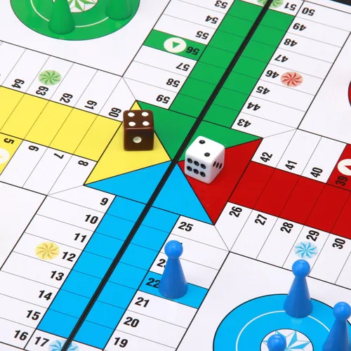 Miniatura 4 de Amerous Juego de Ludo Go Board plegable de viaje magnético de 10