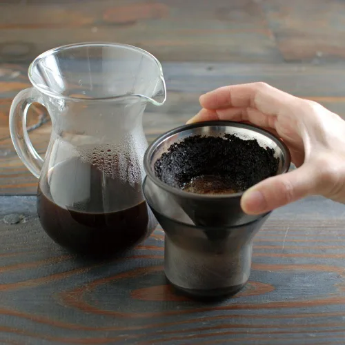 Miniatura 6 de Kinto Juego de café de jarra de 10.1 fl oz con filtro de acero inoxidable