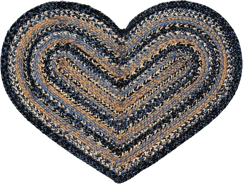 Miniatura 3 de Colección trenzada River Shale Premium Estilo primitivo, rústico, campestre, rústico Yute/algodón 30 días sin riesgo Alfombra